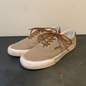 Tommy Hilfiger canvas sneaker. Tan/Khaki color in a mens size 10